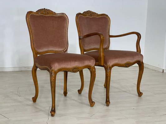 Vintage Chippendale Chairs, Set of 6-LIL-2028767