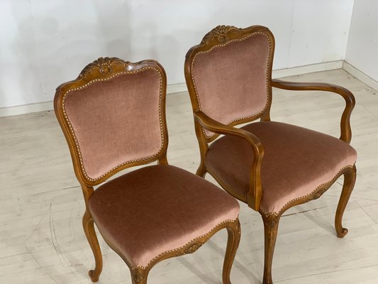 Vintage Chippendale Chairs, Set of 6-LIL-2028767