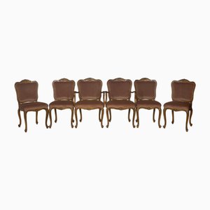 Vintage Chippendale Chairs, Set of 6-LIL-2028767