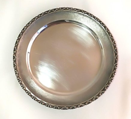 Vintage Chiseled Silver Dish-ZCI-752266