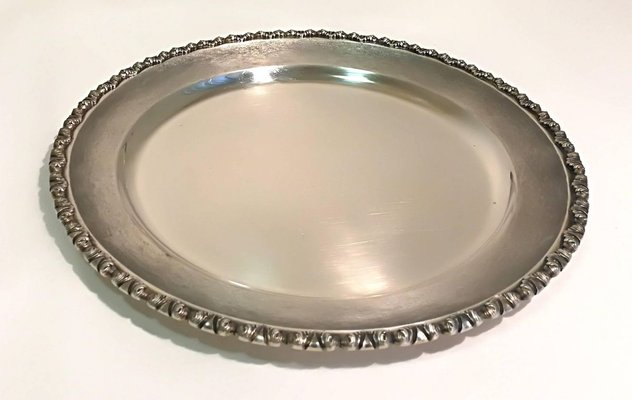 Vintage Chiseled Silver Dish-ZCI-752266