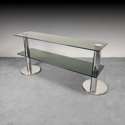 Vintage Chrome Case Console Table, 1970s-ZLY-1187676