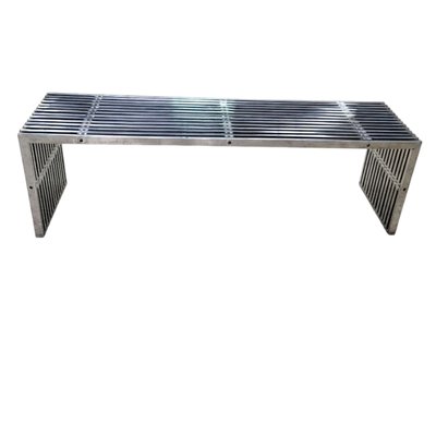 Vintage Chrome Metal Bench-TCS-1817992