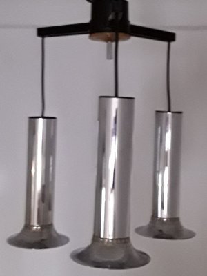 Vintage Chrome-Plated Cascade Ceiling Lamp, 1970s-HOI-725348