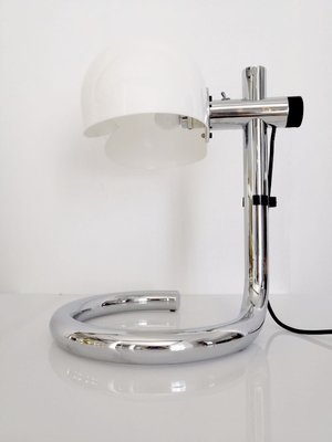 Vintage Chrome Table Lamp from Metalarte, 1970s-JJT-673774