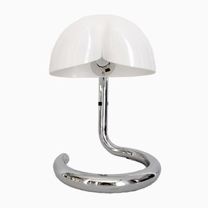 Vintage Chrome Table Lamp from Metalarte, 1970s-JJT-673774