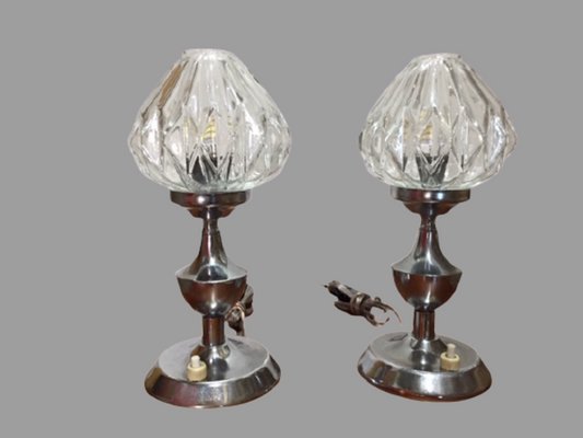 Vintage Chrome Table Lamps, Set of 2-SNX-910273