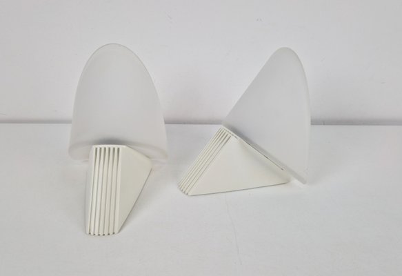 Vintage Cielo Wall Lamps from Lumiance Glass, Italy, 1980s, Set of 2-AXJ-2027133