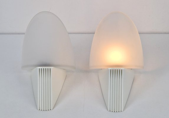 Vintage Cielo Wall Lamps from Lumiance Glass, Italy, 1980s, Set of 2-AXJ-2027133