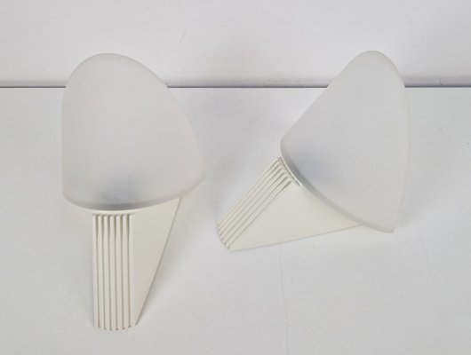 Vintage Cielo Wall Lamps from Lumiance Glass, Italy, 1980s, Set of 2-AXJ-2027133