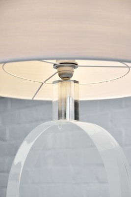 Vintage Circular Acrylic Glass Lamp by Karl Springer, 1970s-WUY-1261376