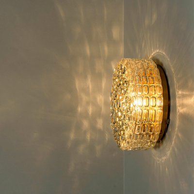 Vintage Clear Bubble Glass Wall Lights in the style of Helena Tynell, 1970, Set of 2-VDW-2016876