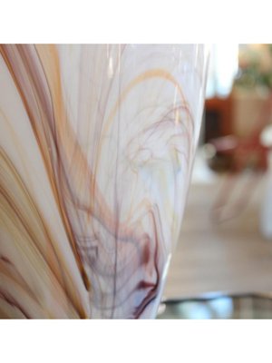 Vintage Clear Polychrome Vase-DDQ-1787363