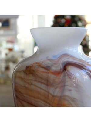 Vintage Clear Polychrome Vase-DDQ-1787363