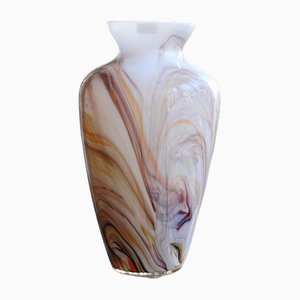 Vintage Clear Polychrome Vase-DDQ-1787363