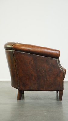 Vintage Club Chair in Sheep Leather-HPP-2026666