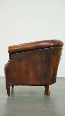 Vintage Club Chair in Sheep Leather-HPP-2026666