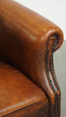 Vintage Club Chair in Sheep Leather-HPP-2026666