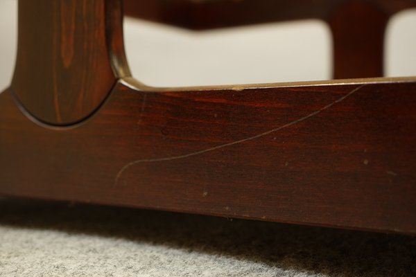 Vintage Coffee Table from Germany in Wood and Glass, 1970s-CIP-1576579