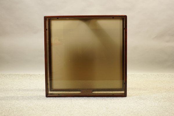 Vintage Coffee Table from Germany in Wood and Glass, 1970s-CIP-1576579