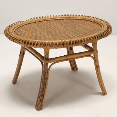 Vintage Coffee Table in Bamboo, Italy, 1960s-VMM-1746546