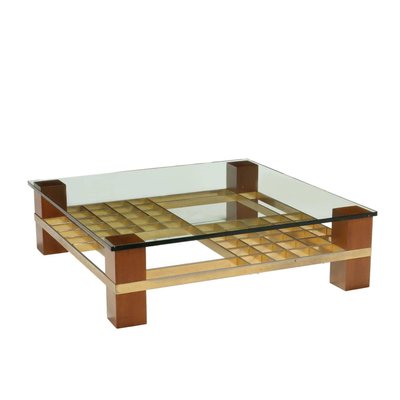 Vintage Coffee Table in Beech, Italy, 1980s-VMM-2023870