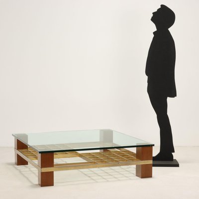 Vintage Coffee Table in Beech, Italy, 1980s-VMM-2023870