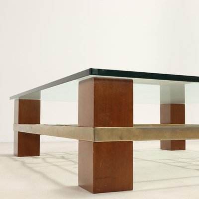 Vintage Coffee Table in Beech, Italy, 1980s-VMM-2023870