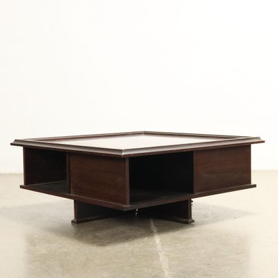 Vintage Coffee Table in Exotic Wood, Italy, 1960s-VMM-1821409