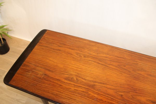 Vintage Coffee Table in Light and Dark Oak, Sweden, 1960s-HJY-2020692