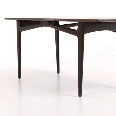 Vintage Coffee Table in Light and Dark Oak, Sweden, 1960s-HJY-2020692