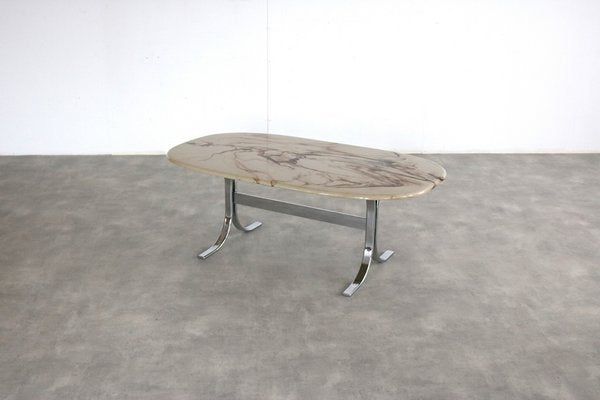 Vintage Coffee Table in Marble, Sweden, 1970s-FUN-1731961