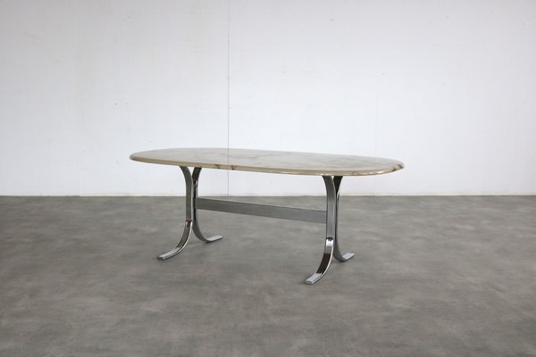 Vintage Coffee Table in Marble, Sweden, 1970s-FUN-1731961