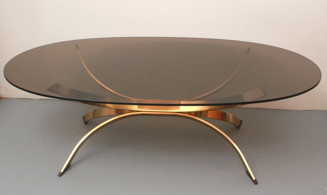 Vintage Coffee Table in Smoke Glass by Maria Pergay, 1975-PF-1812755