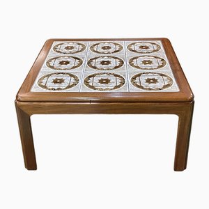 Vintage Coffee Table in Teak and Tiled Tray, 1970s-QYF-1765274