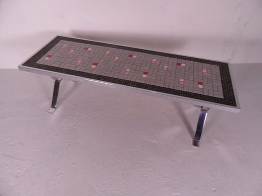 Vintage Coffee Table with Tiles, 1960s-PNJ-1770520