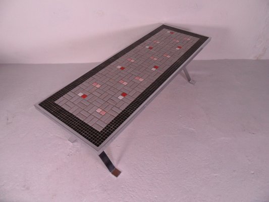 Vintage Coffee Table with Tiles, 1960s-PNJ-1770520