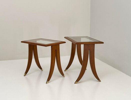 Vintage Coffee Tables attributed to to Paolo Buffa, 1950s, Set of 2-LKT-2034731