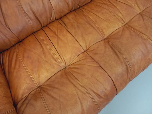 Vintage Cognac Leather Sofa, 1970s-AHO-1811280