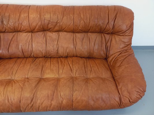 Vintage Cognac Leather Sofa, 1970s-AHO-1811280