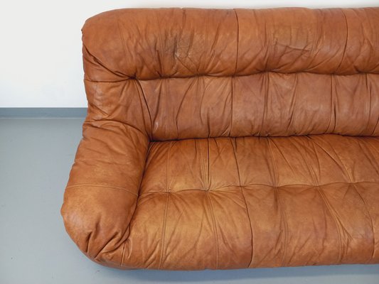 Vintage Cognac Leather Sofa, 1970s-AHO-1811280