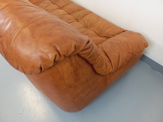 Vintage Cognac Leather Sofa, 1970s-AHO-1811280