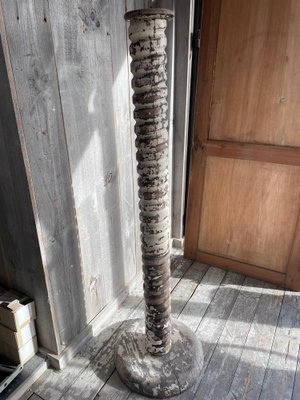 Vintage Column in Wood-QJM-1806006