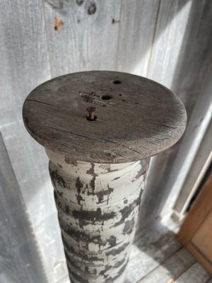 Vintage Column in Wood-QJM-1806006