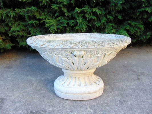 Vintage Concrete Planter, 1970s-GZF-668148