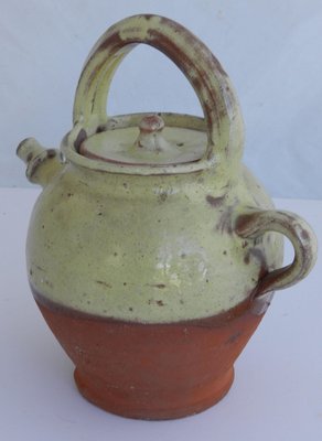 Vintage Confit Pot Terracotta Jar with Lid, 1960s-ARU-2016834