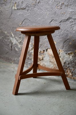 Vintage Congregation Tripod Stool-AIU-1742527