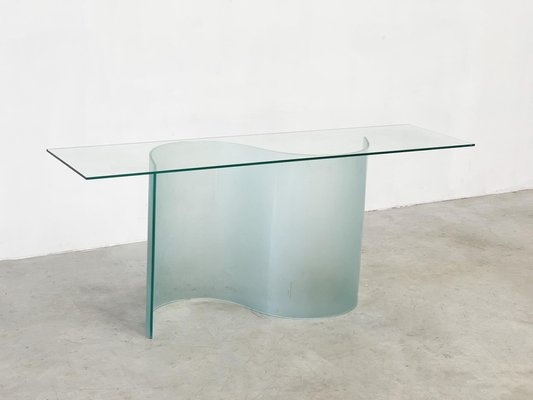 Vintage Console Table in Glass, 1990s-XLH-1813117