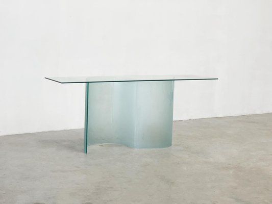 Vintage Console Table in Glass, 1990s-XLH-1813117