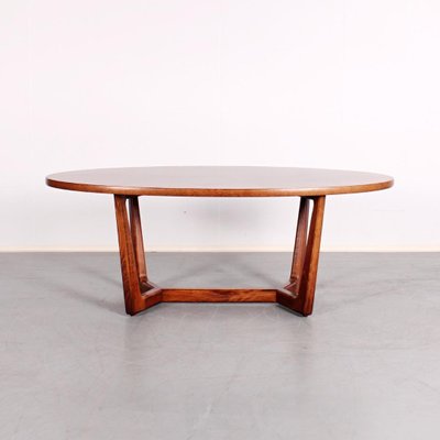 Vintage Copper and Wood Coffee Table, 1970s-ABO-1440495